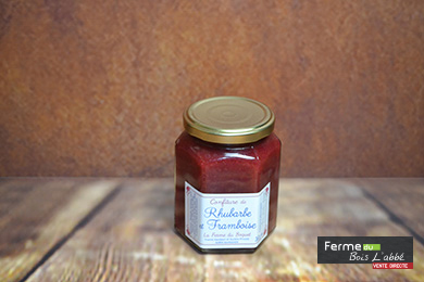 Confiture rhubarbe framboise 360 gr