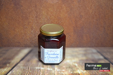 Confiture framboise groseille 360 gr