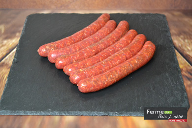 Merguez de bœuf (x6)